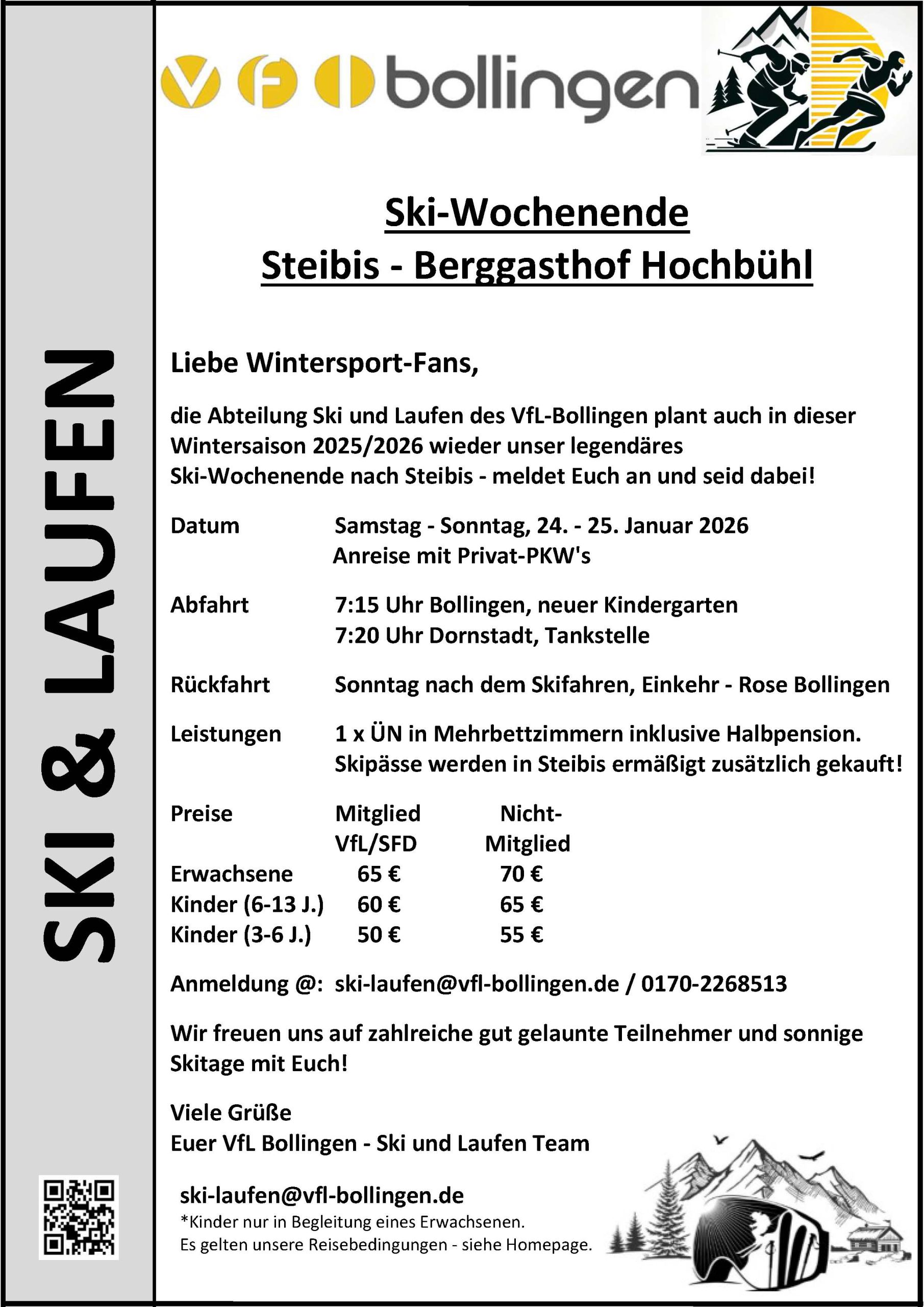Ski und Laufen - Ski-Wochenende Steibis